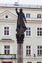 Detail of monument in Krakow, Poland