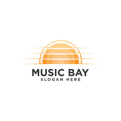 Music Bay Logo Design Template