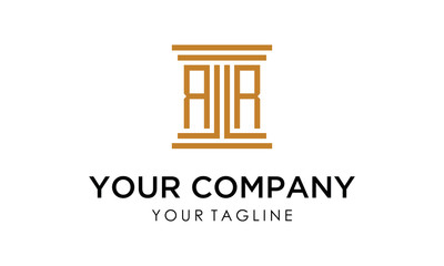 initial A law firm logo