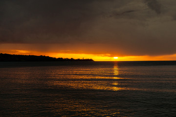 sunset over Grand Anse Bay, Grenada 