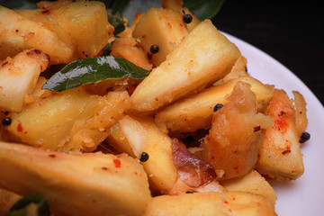 Homemade potato curry -Indian cuisine.