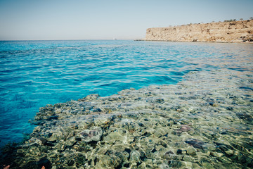 blue water of Red Sea 
