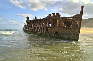 S.S. Maheno ship wreck on Frazer Island