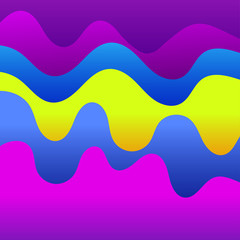 Abstract background with colorful waves. Bright banner with bright gradients. Vector illustration