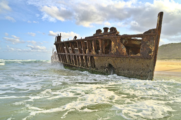 S.S. Maheno ship wreck on Frazer Island