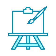 paint brush - art - stationery icon vector design template