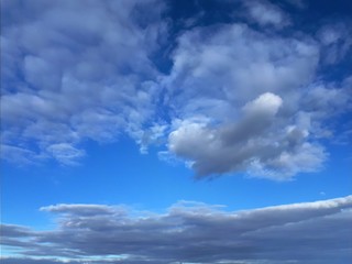 Gray clouds in the blue sky - Lysaker 