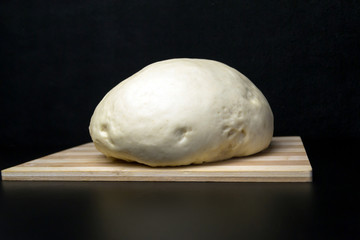 Dough on a black background
