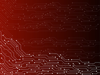 Abstract background with circuit board, technology texture. Electronic motherboard. Vector illustration