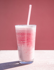 Batido de fresas y plátano