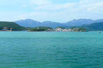 Obraz premium View of the islands and the sea near Nha Trang. Vietnam.
