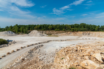 Niagara Escarpment stone quarry near Oakfield, Wisconsin