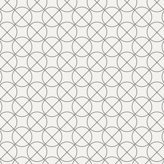 Fototapeta premium linear diamond shape and circle, vector pattern. Pattern is clean for fabric, printing, wallpaper. Pattern is on swatches panel