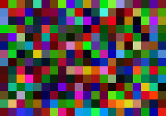 Lots of colorful squares pattern vector illustration with random colors.