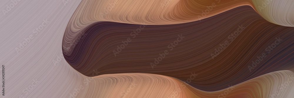 Aufkleber abstract colorful header design with old mauve, dark gray and rosy brown colors. fluid curved lines with dynamic flowing waves and curves