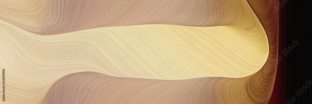 Aufkleber abstract surreal designed horizontal header with tan, very dark red and saddle brown colors. fluid c