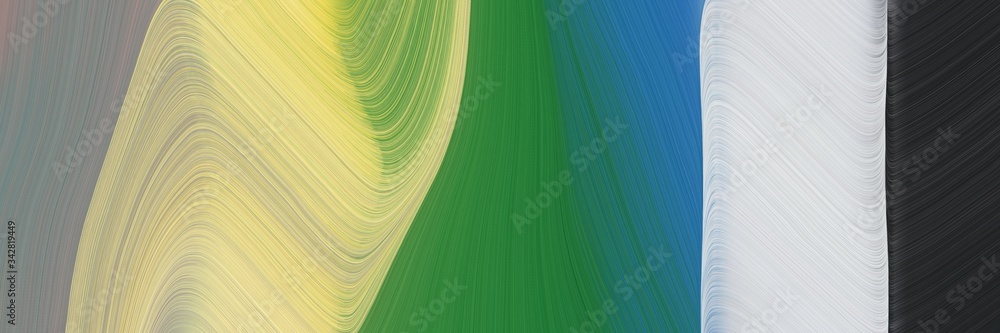 Aufkleber abstract flowing designed horizontal header with tan, dark slate gray and light gray colors. fluid c