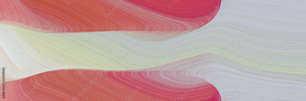 Aufkleber abstract dynamic designed horizontal banner with silver, moderate red and pale violet red colors. fl