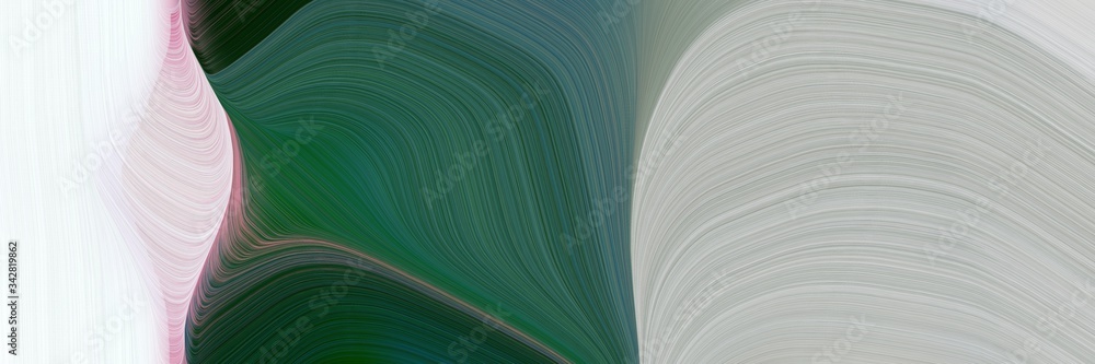 Aufkleber abstract moving header design with dark slate gray, pastel gray and gray gray colors. fluid curved flowing waves and curves