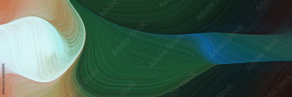 Aufkleber abstract colorful header with very dark blue, light gray and rosy brown colors. fluid curved lines with dynamic flowing waves and curves