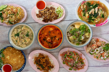 Thai Food Mixed Dishes 