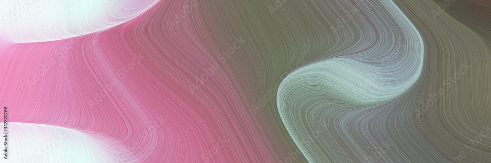 Poster abstract decorative header design with old lavender, light gray and dim gray colors. fluid curved fl
