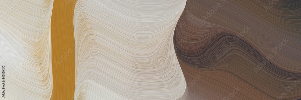 Poster abstract modern header with silver, old mauve and pastel brown colors. fluid curved lines with dynamic flowing waves and curves