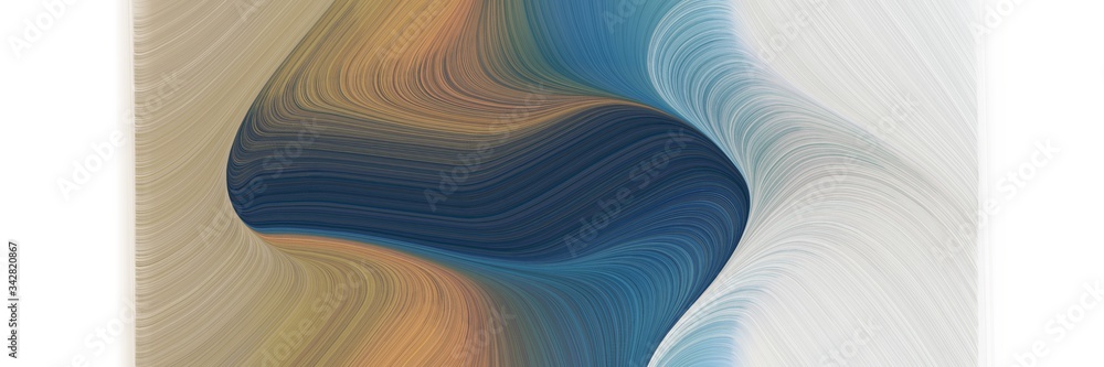 Poster abstract decorative designed horizontal header with silver, dark slate gray and light gray colors. f