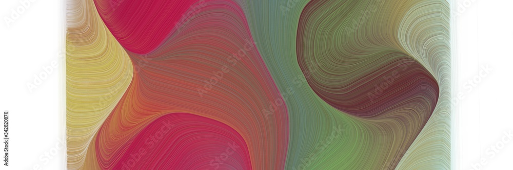 Poster abstract moving designed horizontal header with pastel brown, pastel gray and dark khaki colors. flu