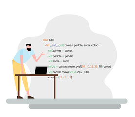 Engineering, Programmer development, Software programming Concept for web page, banner, presentation, social media. Programming languages for code learning.Coding tutorials