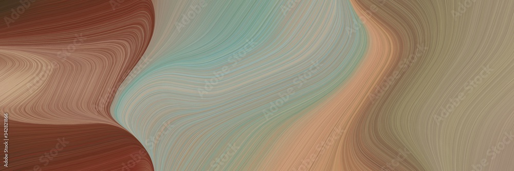 Poster abstract moving designed horizontal header with gray gray, old mauve and dark gray colors. fluid curved flowing waves and curves