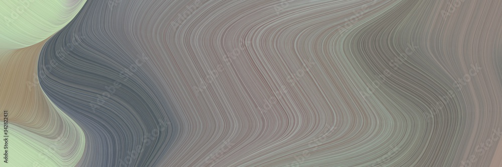 Aufkleber abstract moving header with gray gray, ash gray and dark slate gray colors. fluid curved lines with dynamic flowing waves and curves