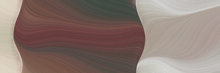 abstract surreal banner with old mauve, silver and dark gray colors. fluid curved lines with dynamic flowing waves and curves