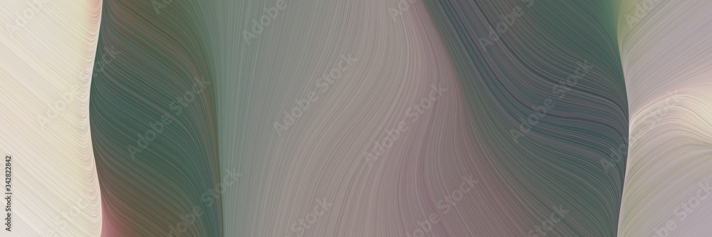 Poster abstract surreal banner design with gray gray, pastel gray and dark slate gray colors. fluid curved 