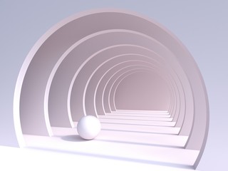 3d rendering of modern abstract background in pastel color