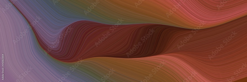 Poster abstract moving designed horizontal banner with old mauve, old lavender and moderate red colors. flu
