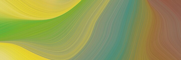 abstract dynamic banner with pastel brown, pastel orange and blue chill colors. fluid curved flowing waves and curves