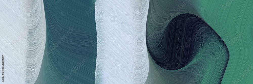 Poster abstract flowing header design with dark slate gray, light gray and dark gray colors. fluid curved lines with dynamic flowing waves and curves