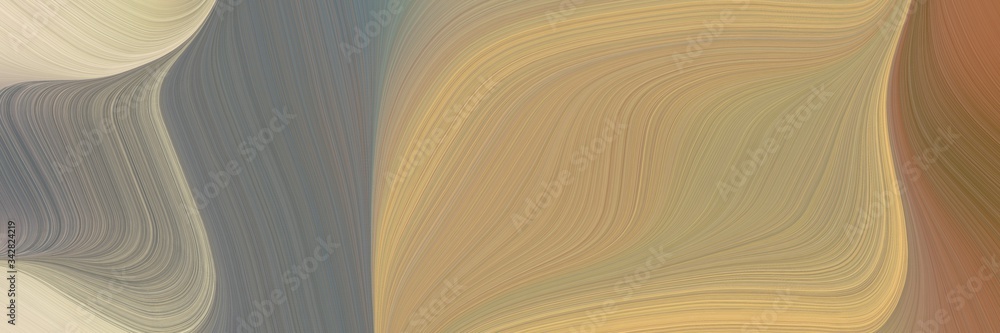 Poster abstract modern designed horizontal banner with rosy brown, dim gray and pastel gray colors. fluid c