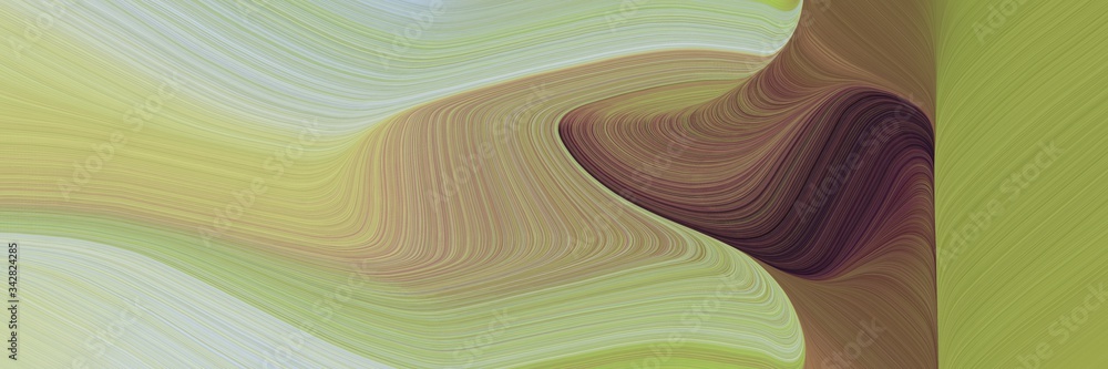 Aufkleber abstract colorful designed horizontal header with dark khaki, pastel gray and old mauve colors. flui