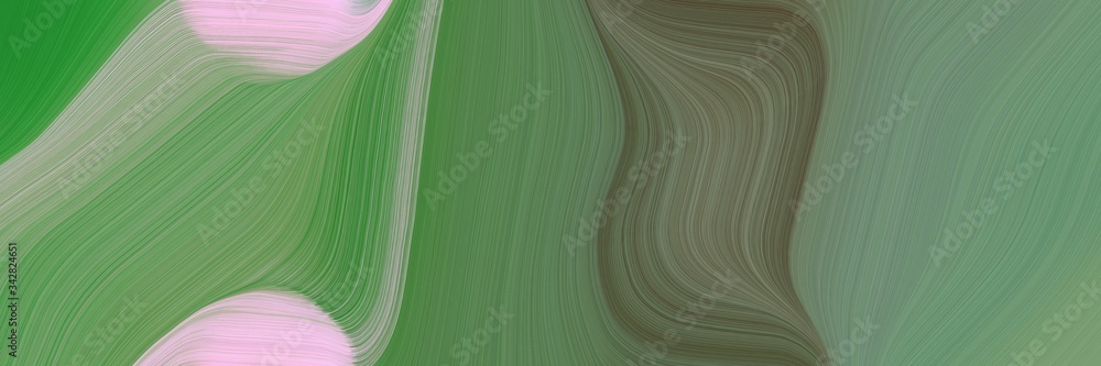 Poster abstract surreal horizontal header with dim gray, thistle and dark gray colors. fluid curved flowing waves and curves