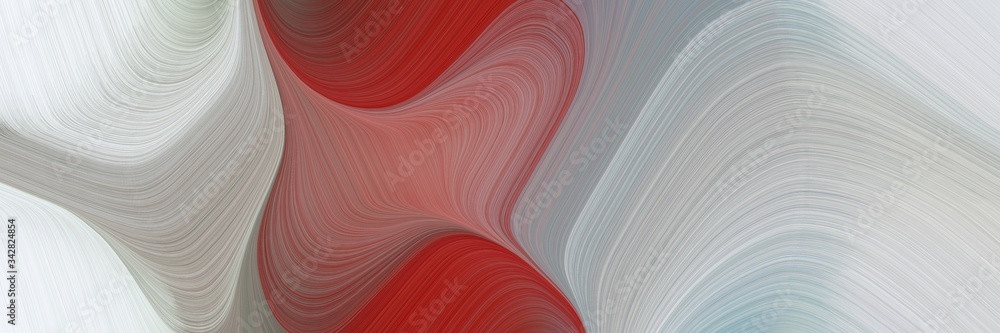 Aufkleber abstract dynamic banner design with silver, pastel gray and saddle brown colors. fluid curved lines with dynamic flowing waves and curves