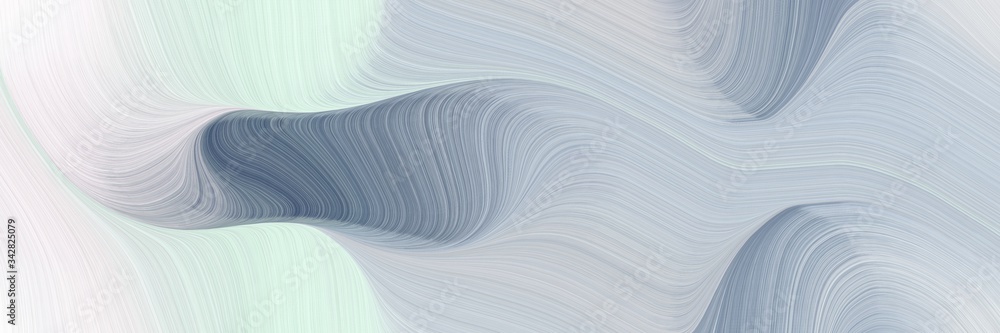 Poster abstract moving banner with light gray, slate gray and light slate gray colors. fluid curved flowing