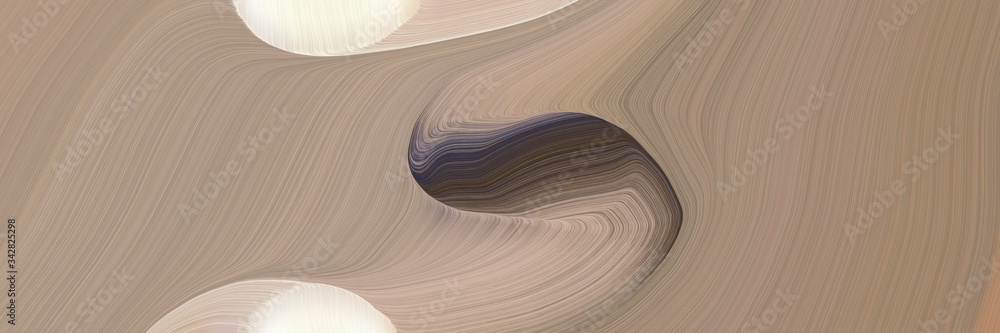 Aufkleber abstract colorful header with rosy brown, antique white and old mauve colors. fluid curved flowing w