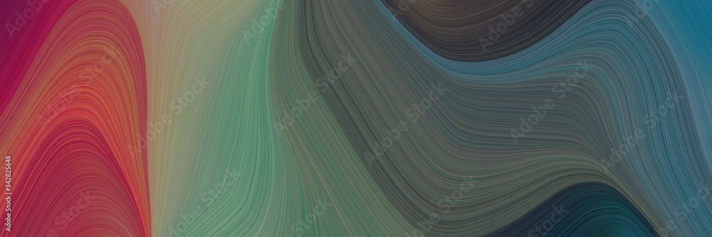 Poster abstract surreal banner design with dark slate gray, moderate red and gray gray colors. fluid curved