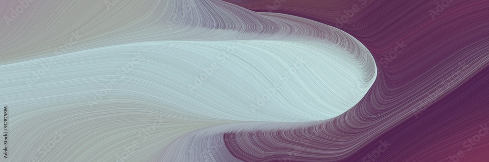 Aufkleber abstract artistic designed horizontal banner with ash gray, old mauve and old lavender colors. fluid