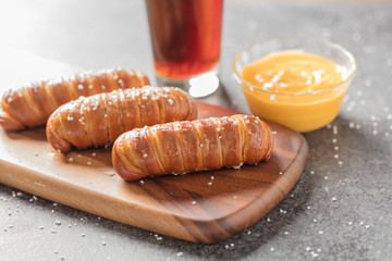 Pretzel Sticks and cheese