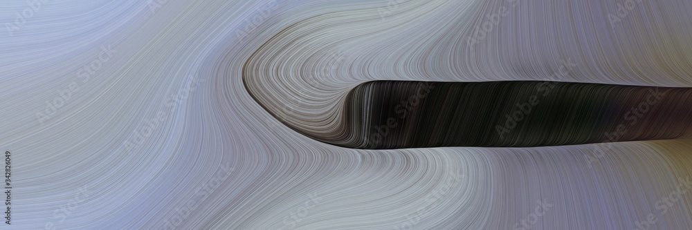 Aufkleber abstract artistic header with dark gray, very dark green and dim gray colors. fluid curved flowing w