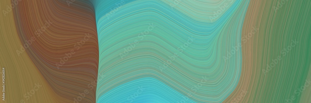 Aufkleber abstract dynamic banner with gray gray, medium aqua marine and old mauve colors. fluid curved flowing waves and curves