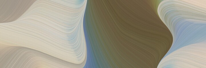 abstract moving header with ash gray, dark olive green and silver colors. fluid curved flowing waves and curves